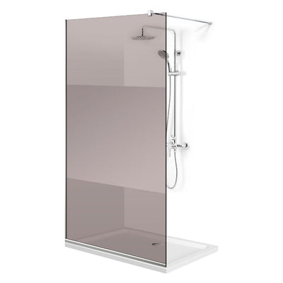 Shower Screens Walk-in, Shower wall Stainless steel, #Bronze #Bronze