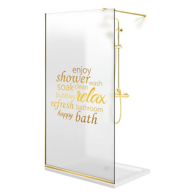 Shower Screens Walk-in, Shower Wall Gold, #Satiné #Matt