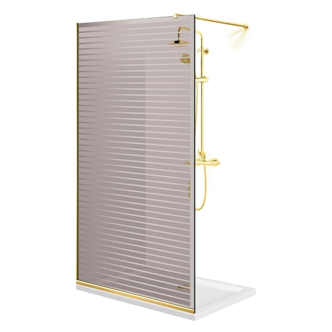 Shower Screens Walk-in, Shower Wall Gold, #Bronze #Bronze