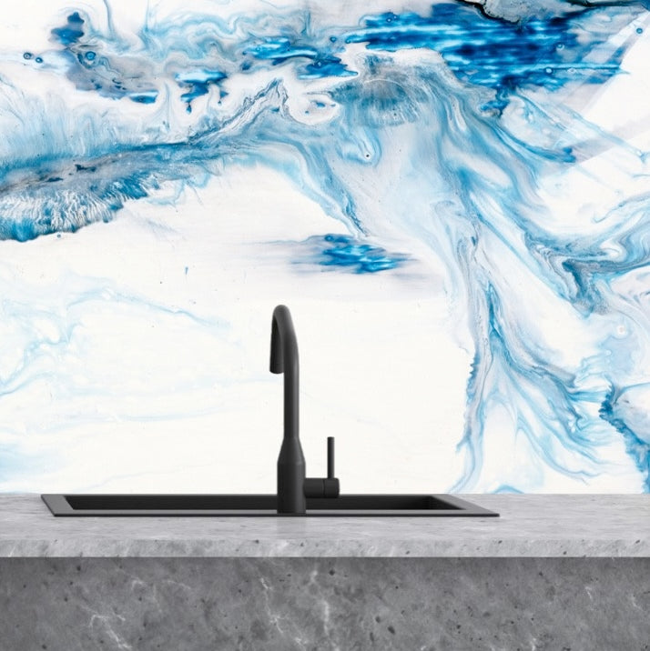 Painted glass kitchen splashbacks #1401