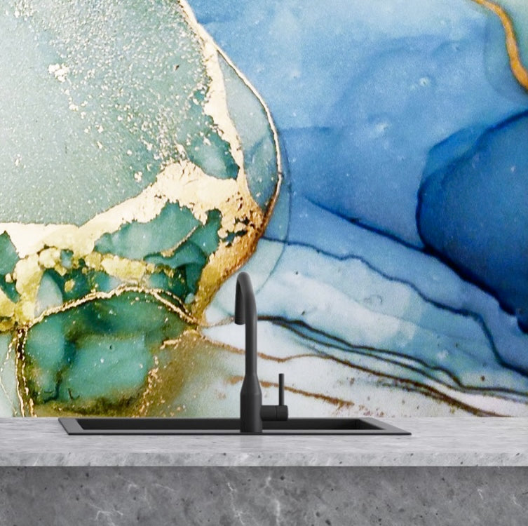 Painted glass kitchen splashbacks #1403