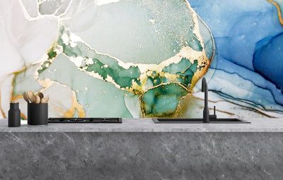 Painted glass kitchen splashbacks #1403