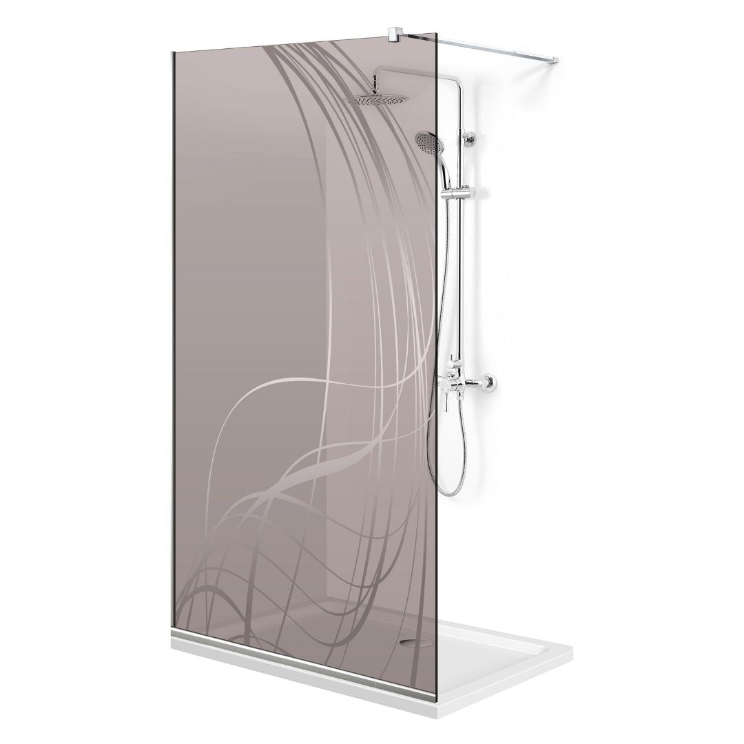 Shower Screens Walk-in, Shower wall Stainless steel, #Bronze #Bronze