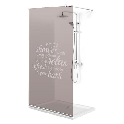 Paravan dus Walk-in, Perete dus Inox, #Bronz