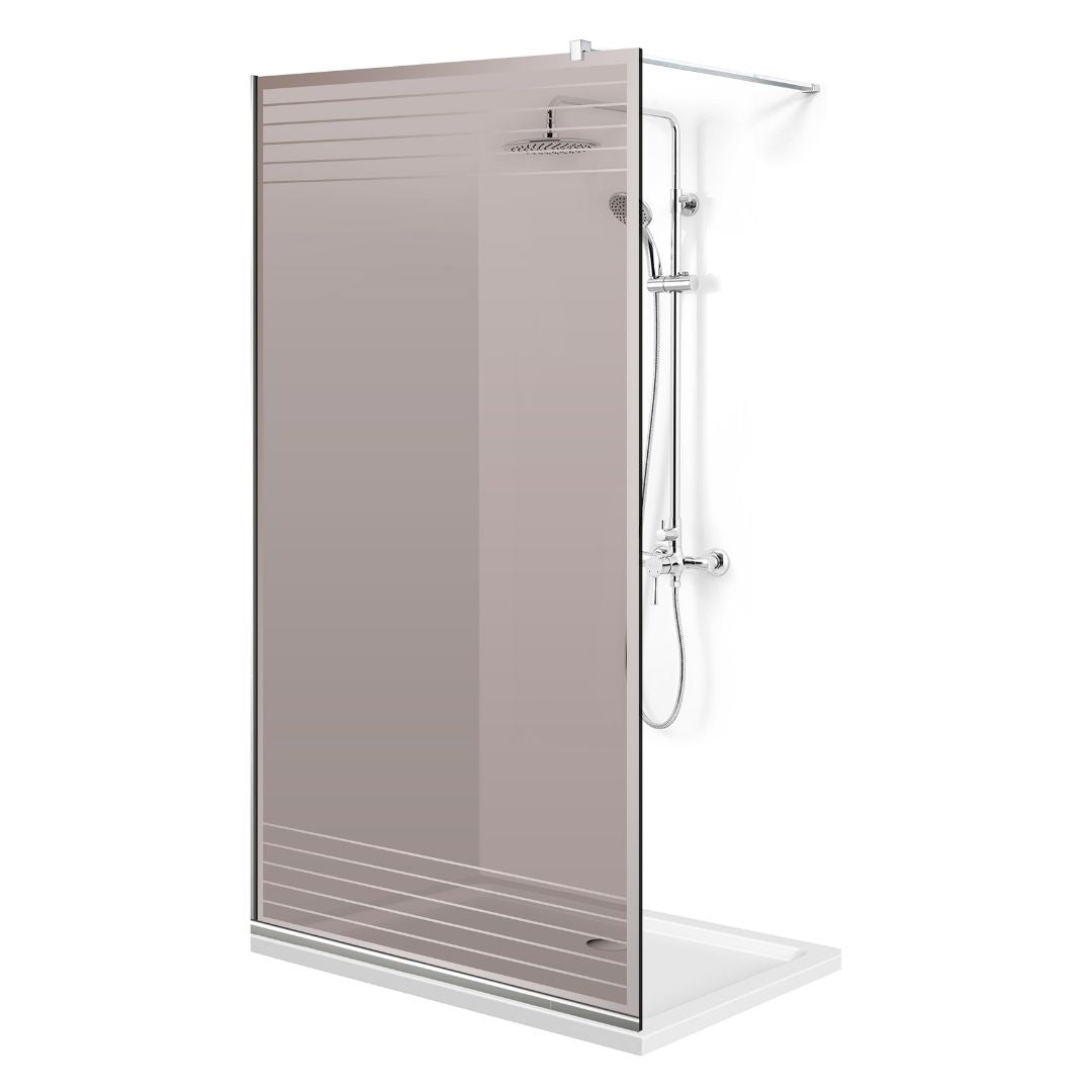 Shower Screens Walk-in, Shower wall Stainless steel, #Bronze #Bronze