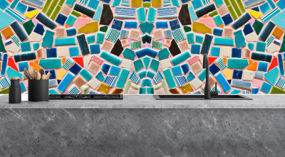 Painted glass kitchen splashbacks #1601
