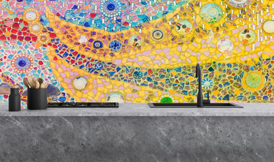 Painted glass kitchen splashbacks #1604