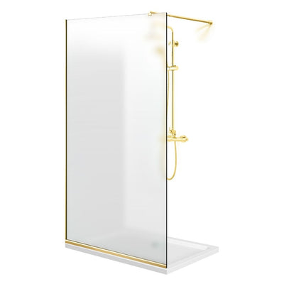 Shower Screens Walk-in, Shower Wall Gold, #Satiné #Matt