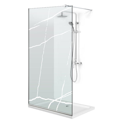 Shower Screens Walk-in, Shower wall Stainless steel, #Clear #Water-clear