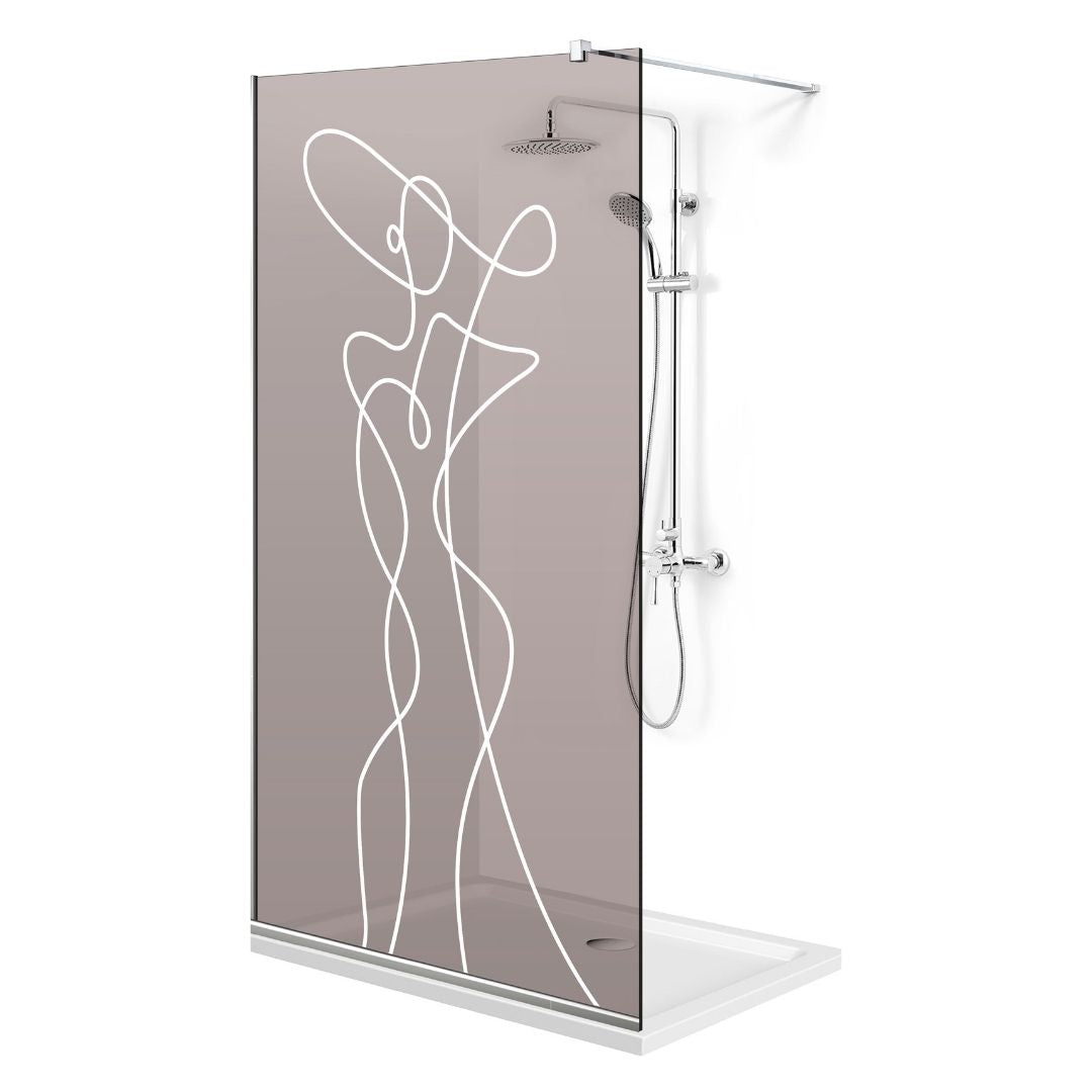 Shower Screens Walk-in, Shower wall Stainless steel, #Bronze #Bronze