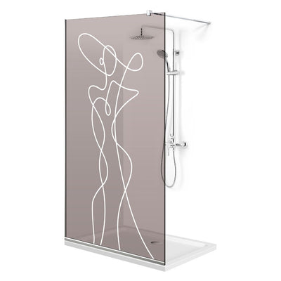Shower Screens Walk-in, Shower wall Stainless steel, #Bronze #Bronze