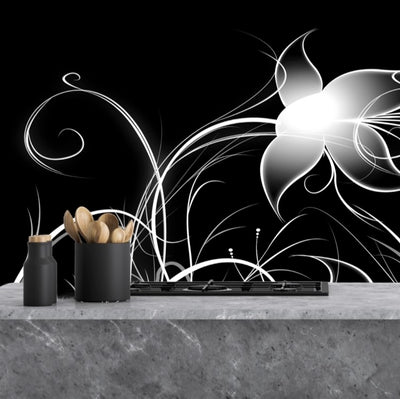Printed glass kitchen splashback #1701