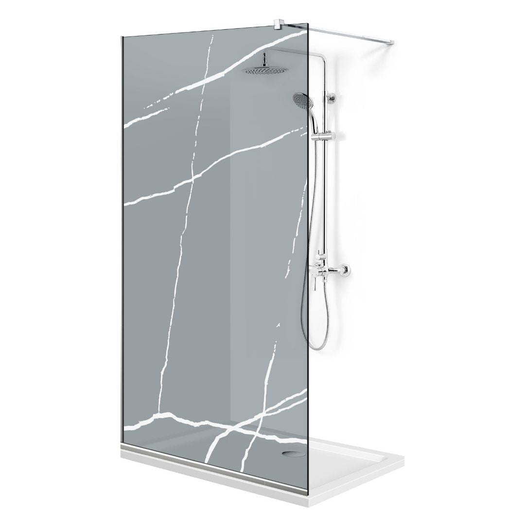 Shower Screens Walk-in, Shower wall Stainless steel, #Grey #Grey