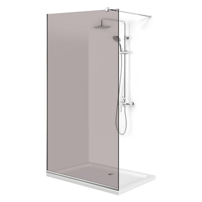 Shower Screens Walk-in, Shower wall Stainless steel, #Bronze #Bronze