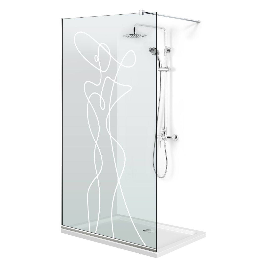 Shower Screens Walk-in, Shower wall Stainless steel, #Clear #Water-clear