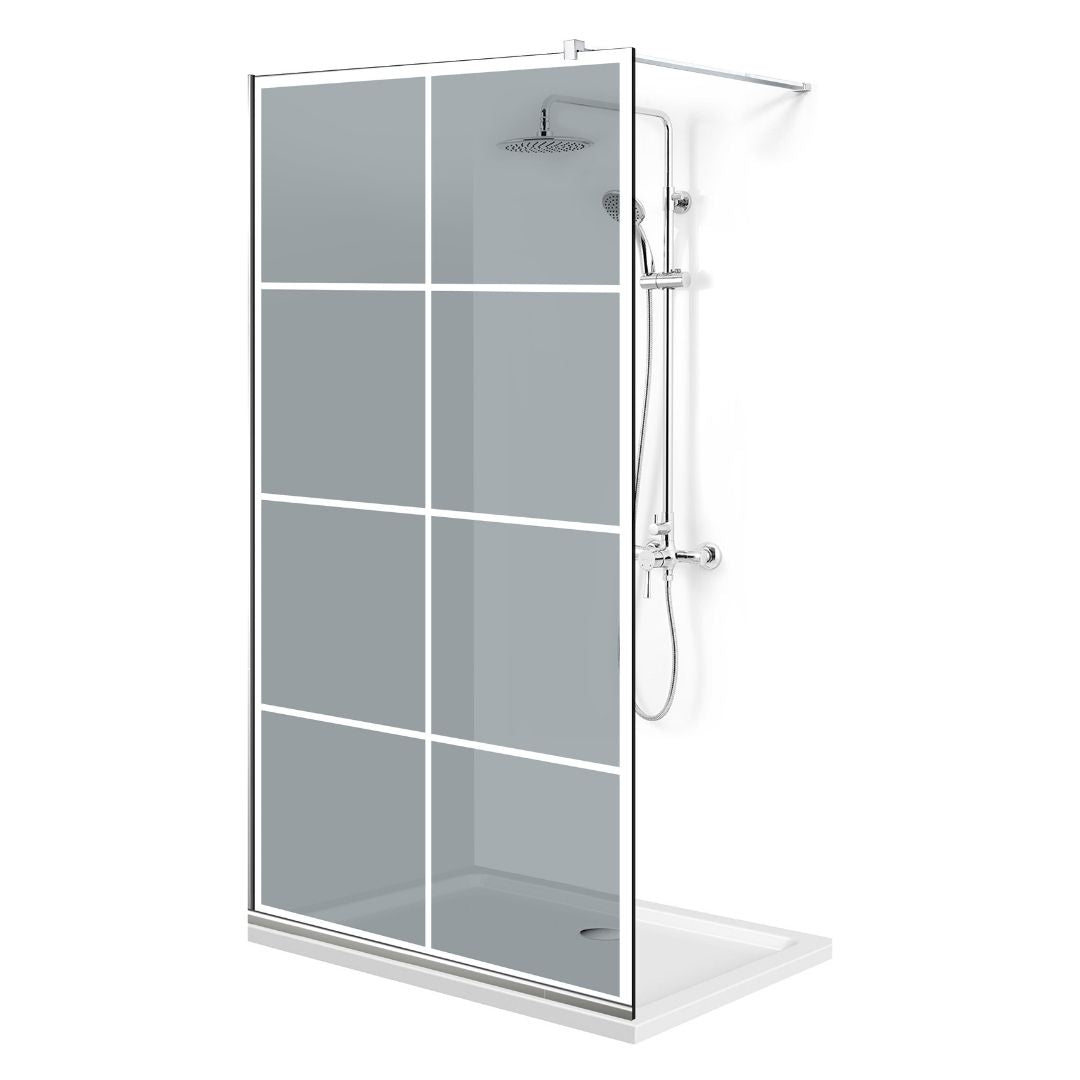 Shower Screens Walk-in, Shower wall Stainless steel, #Grey #Grey