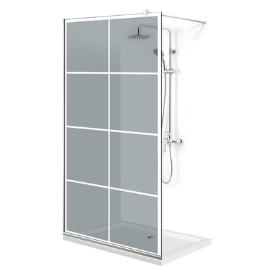 Shower Screens Walk-in, Shower wall Stainless steel, #Grey #Grey