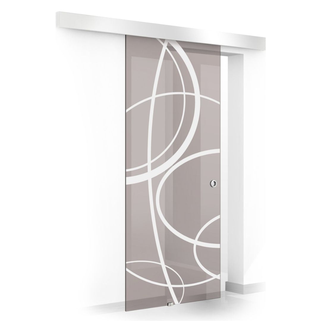 Sliding glass door, interior Glass door #Bronze