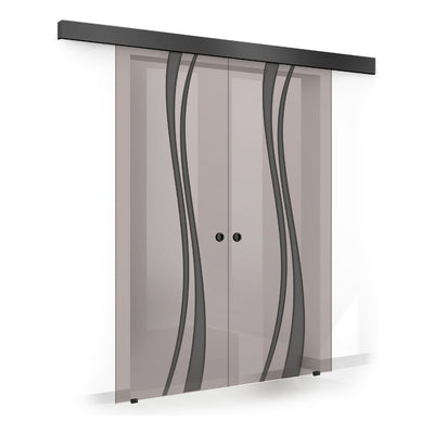Sliding glass door, interior Glass door #Bronze