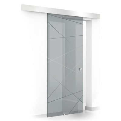 Sliding glass door, interior Glass door #Grey