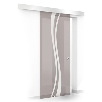 Sliding glass door, interior Glass door #Bronze
