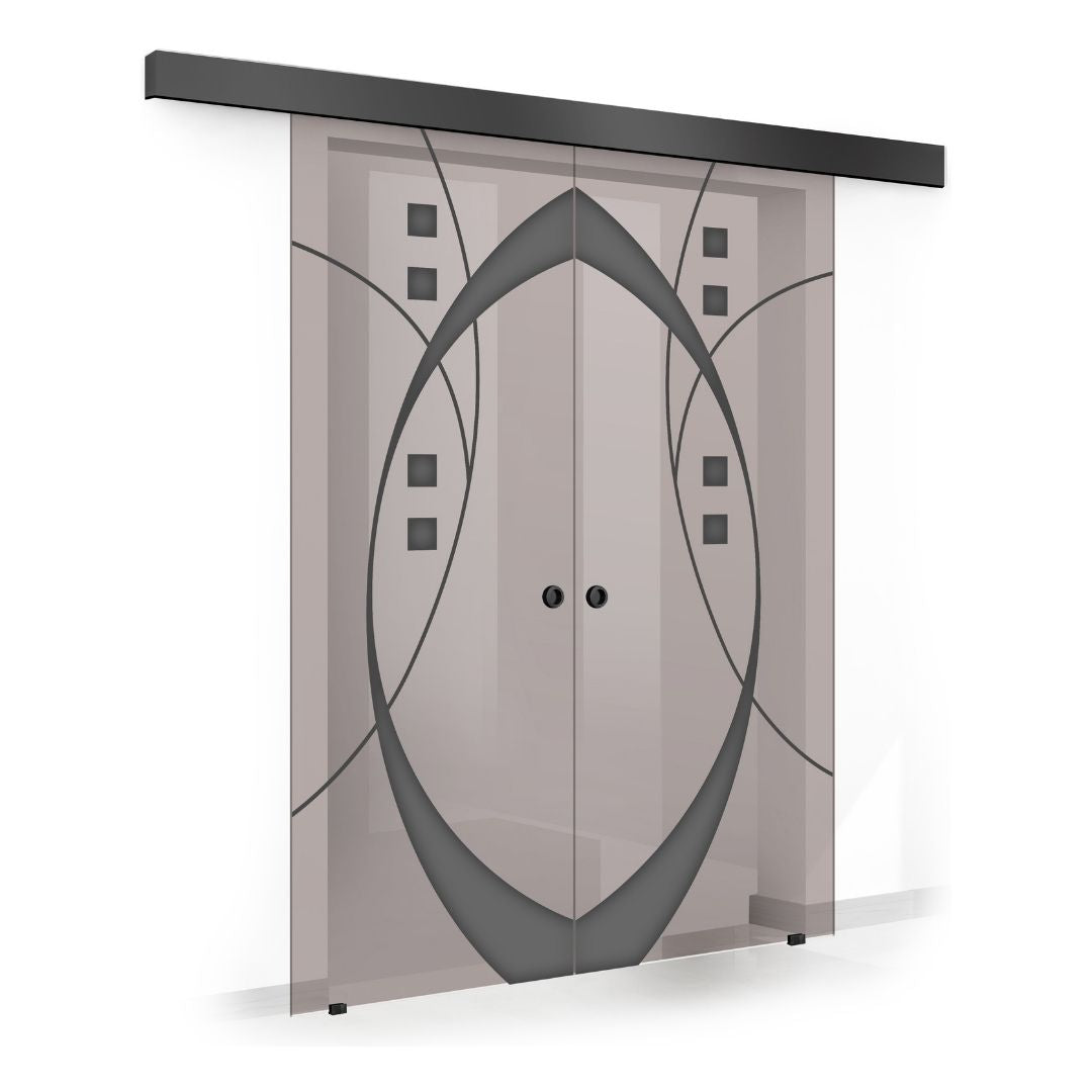 Sliding glass door, interior Glass door #Bronze