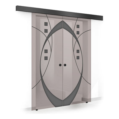 Sliding glass door, interior Glass door #Bronze