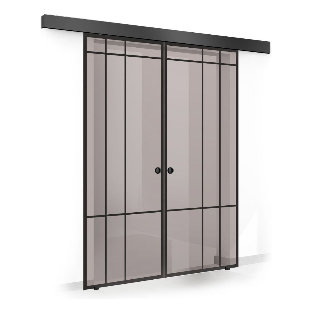 Sliding glass door, interior Glass door #Bronze