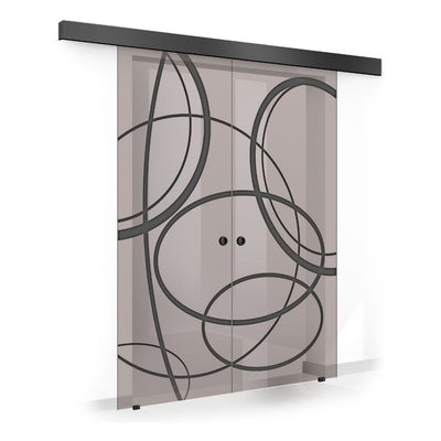 Sliding glass door, interior Glass door #Bronze