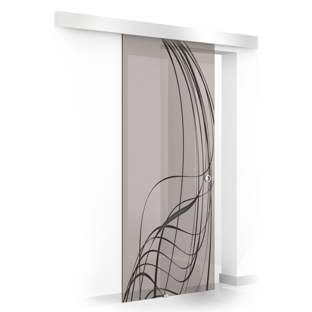 Sliding glass door, interior Glass door #Bronze