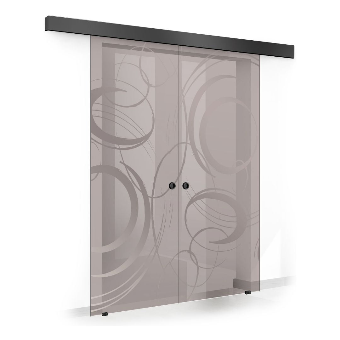 Sliding glass door, interior Glass door #Bronze