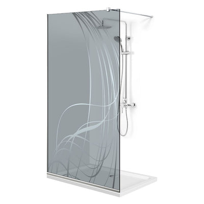 Shower Screens Walk-in, Shower wall Stainless steel, #Grey #Grey