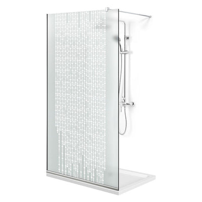 Paravan dus Walk-in, Perete dus  Inox, #Mata