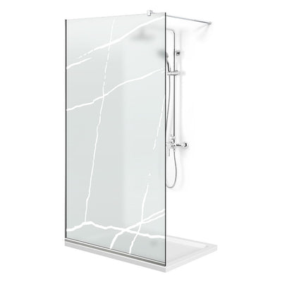 Shower Screens Walk-in, Shower wall Stainless steel, #Satin #Matt