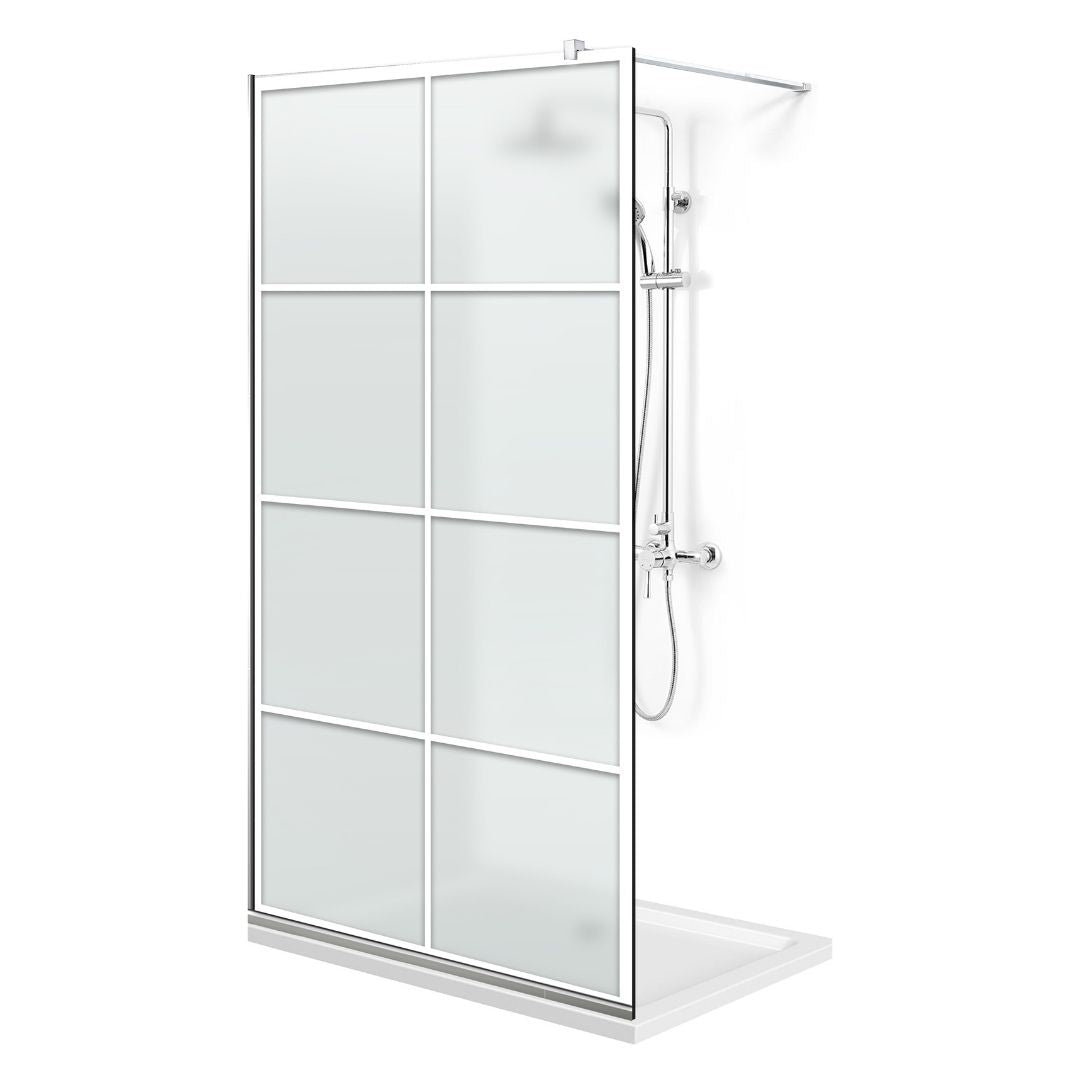 Shower Screens Walk-in, Shower wall Stainless steel, #Satin #Matt