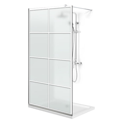 Shower Screens Walk-in, Shower wall Stainless steel, #Satin #Matt