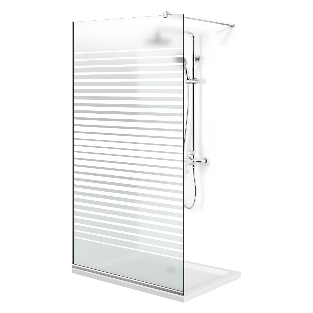 Paravan dus Walk-in, Perete dus  Inox, #Mata #Matt
