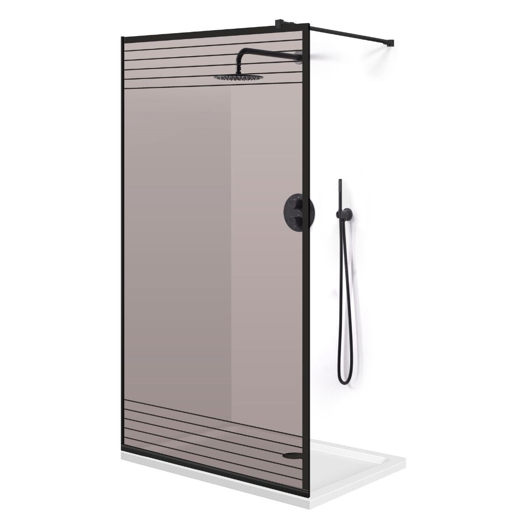 Paravan dus Walk-in, Perete dus Negru, #Bronz