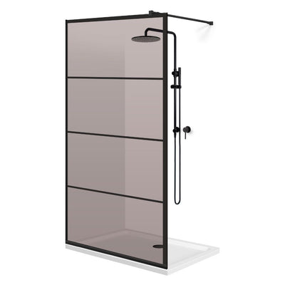 Shower Screens Walk-in, Black shower wall, #Bronze #Bronze