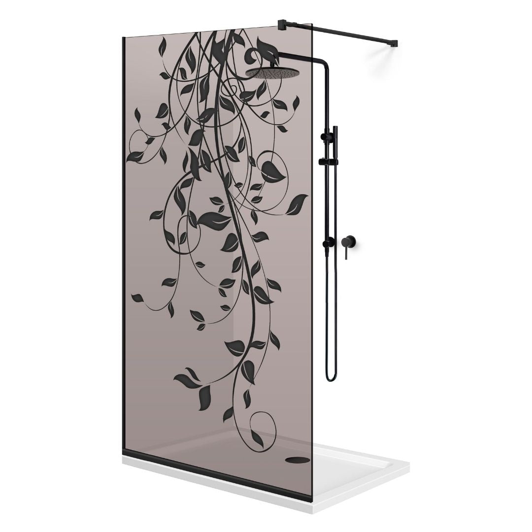 Shower Screens Walk-in, Black shower wall, #Bronze #Bronze