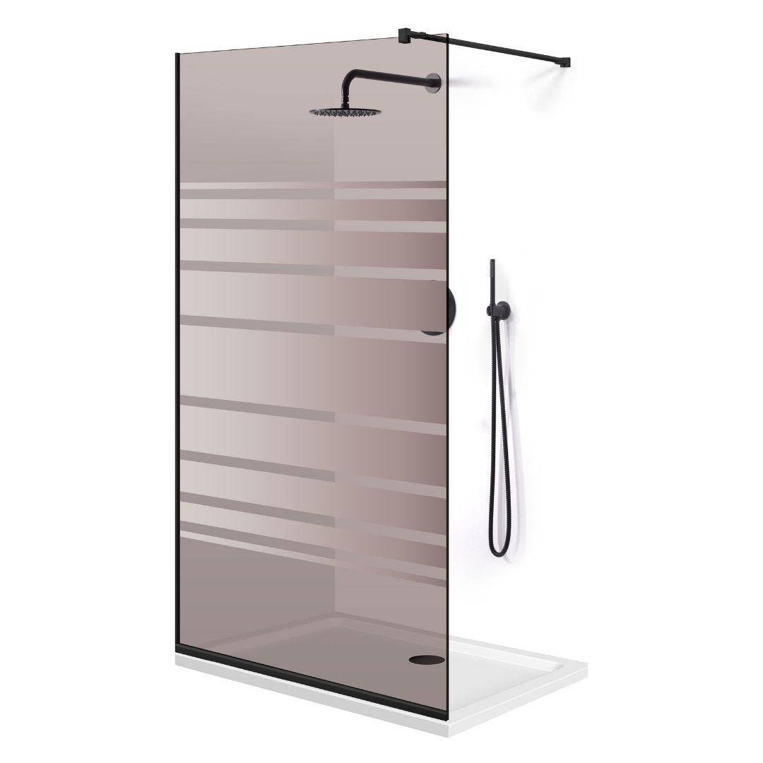 Shower Screens Walk-in, Black shower wall, #Bronze #Bronze