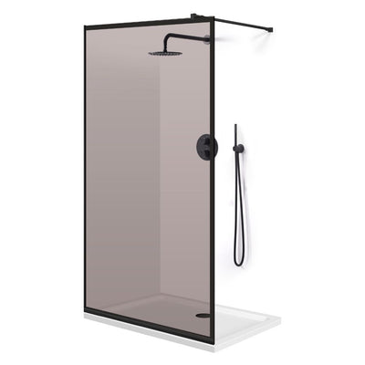 Shower Screens Walk-in, Black shower wall, #Bronze #Bronze