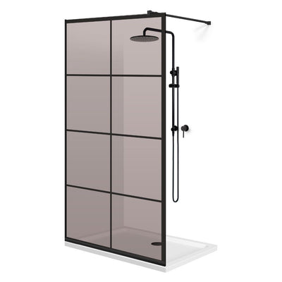 Shower Screens Walk-in, Black shower wall, #Bronze #Bronze