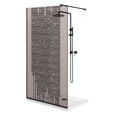 Shower Screens Walk-in, Black shower wall, #Bronze #Bronze