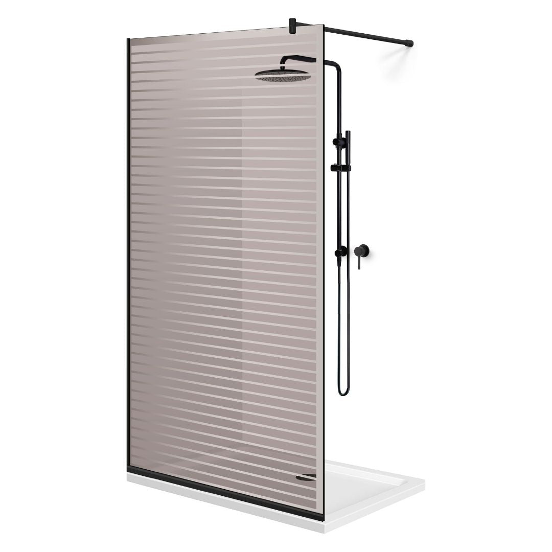 Shower Screens Walk-in, Black shower wall, #Bronze #Bronze