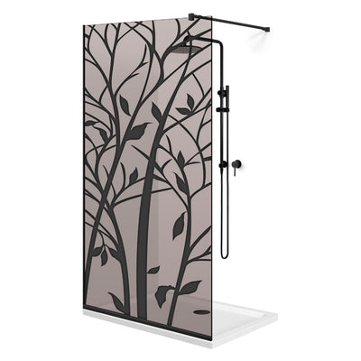 Shower Screens Walk-in, Black shower wall, #Bronze #Bronze