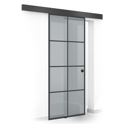 Sliding glass door, interior Glass door #Grey