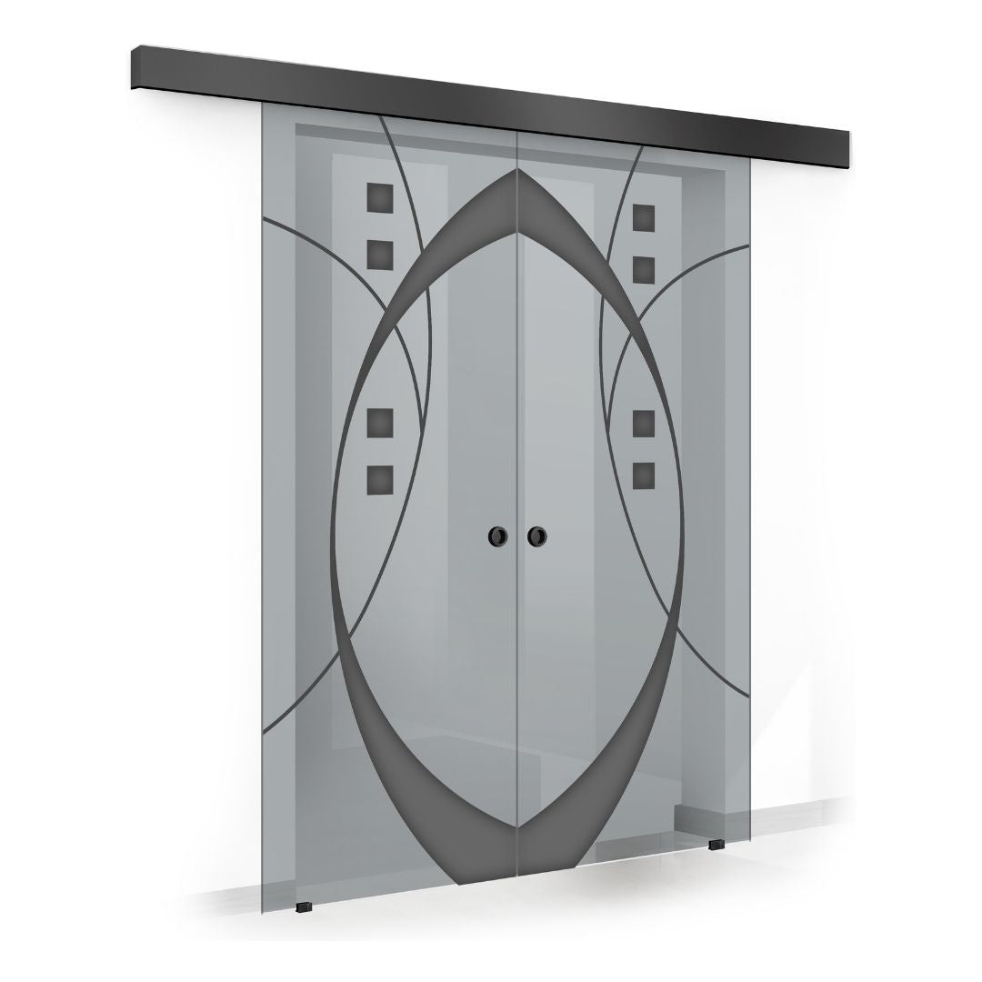 Sliding glass door, interior Glass door #Grey