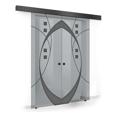 Sliding glass door, interior Glass door #Grey