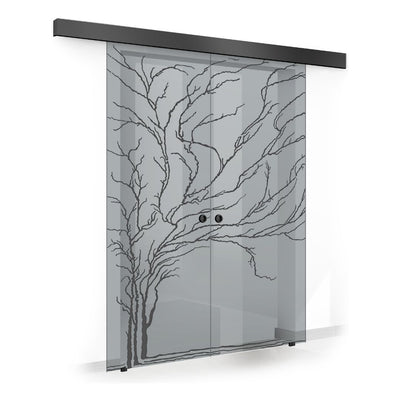 Sliding glass door, interior Glass door #Grey